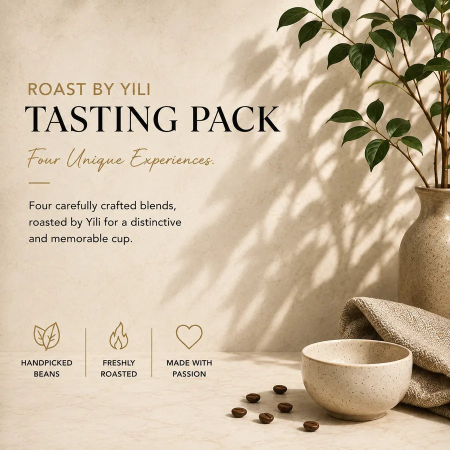 Medium Roast Taster Bundle — four sample pouches.