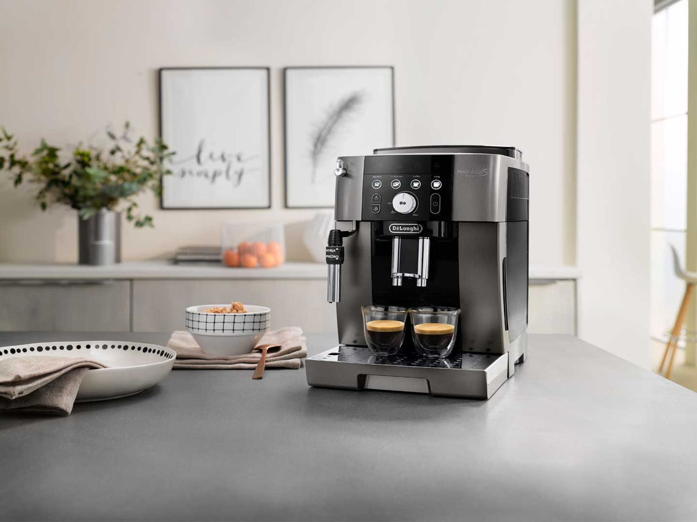 DeLonghi Magnifica S Plus Automatic Coffee Machine - Titanium – Mifeia  Coffee Roast Australia Pty Ltd