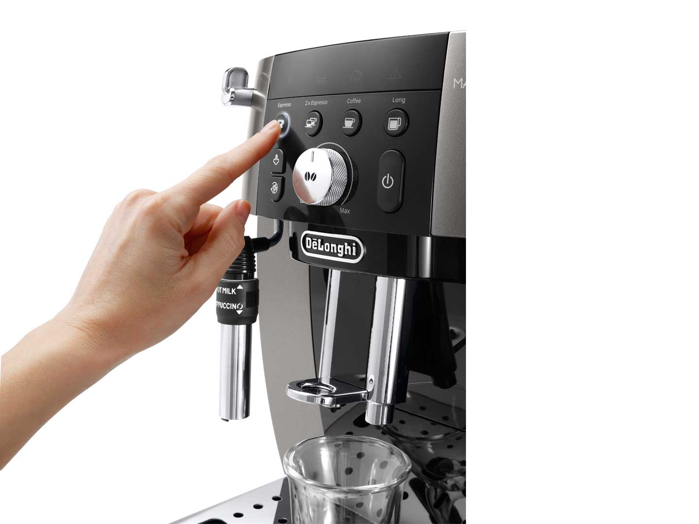 Delonghi Magnífica S plus DeLonghi Magnifica S Plus Automatic Coffee Machine - Titanium